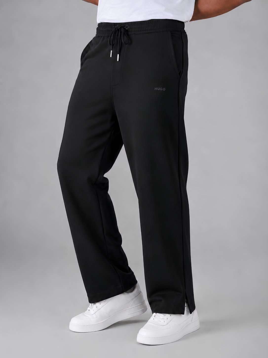 Premium Black Low Cut Baggy Trouser for Men